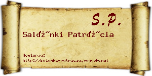 Salánki Patrícia névjegykártya
